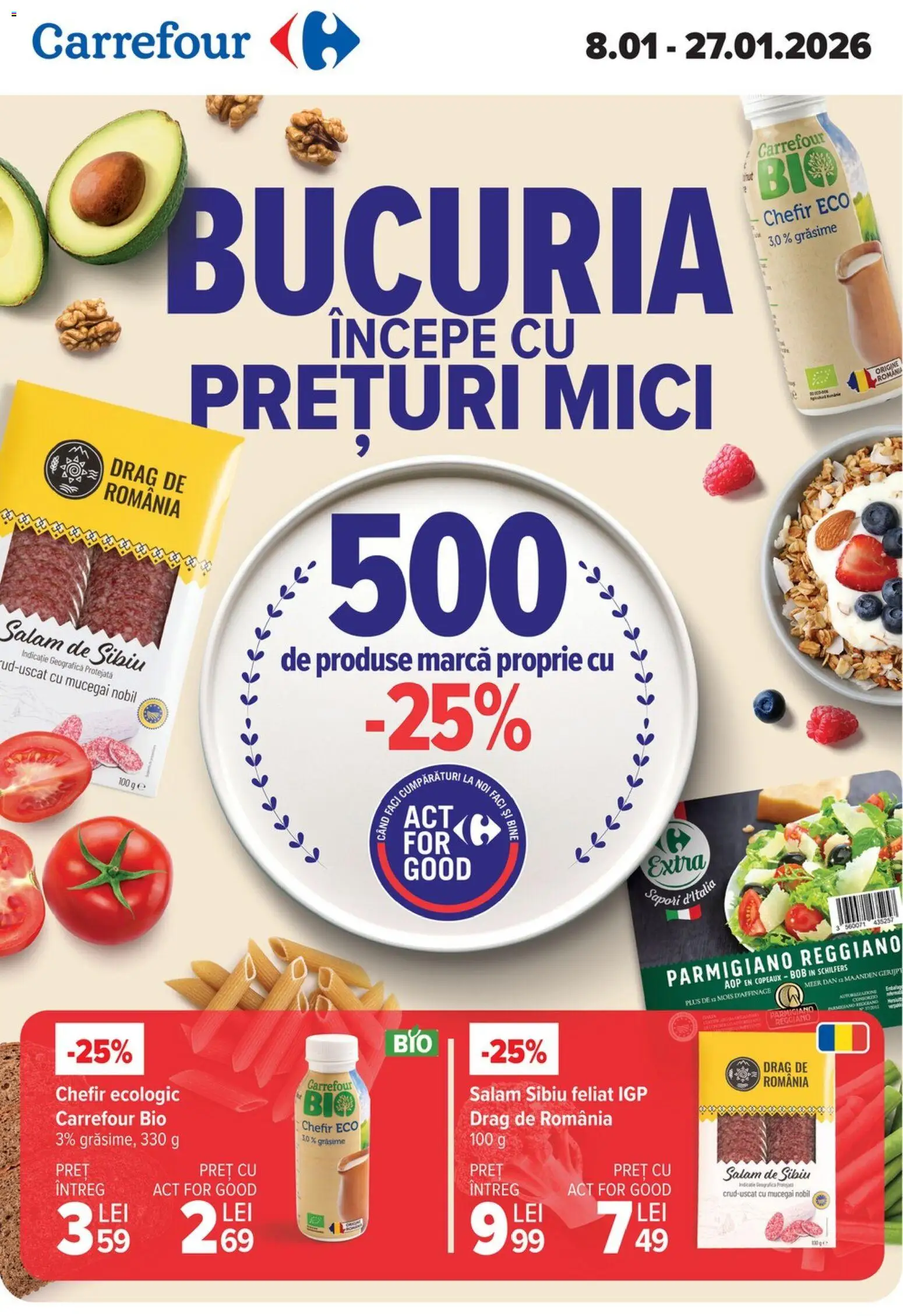 Carrefour catalog - Act for food - pagina 1- valabil de la 08.01.2026