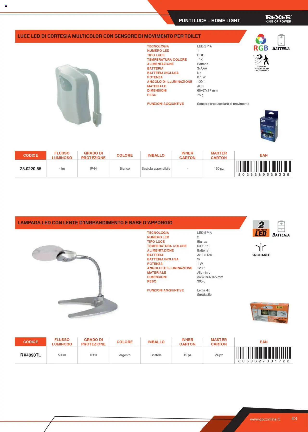 GBC Torce catalogo - pagina 43 - valido dal 31/05/2025