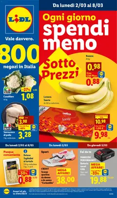Anteprima Volantino Lidl	 valida dal 02/03/2026