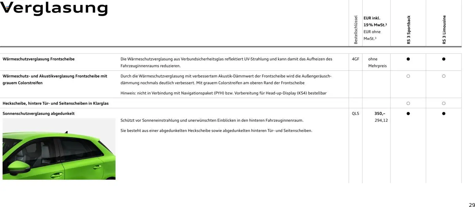 Audi RS 3 Sportback / RS 3 Limousine - Seite 29 - gültig ab 28.10.2025