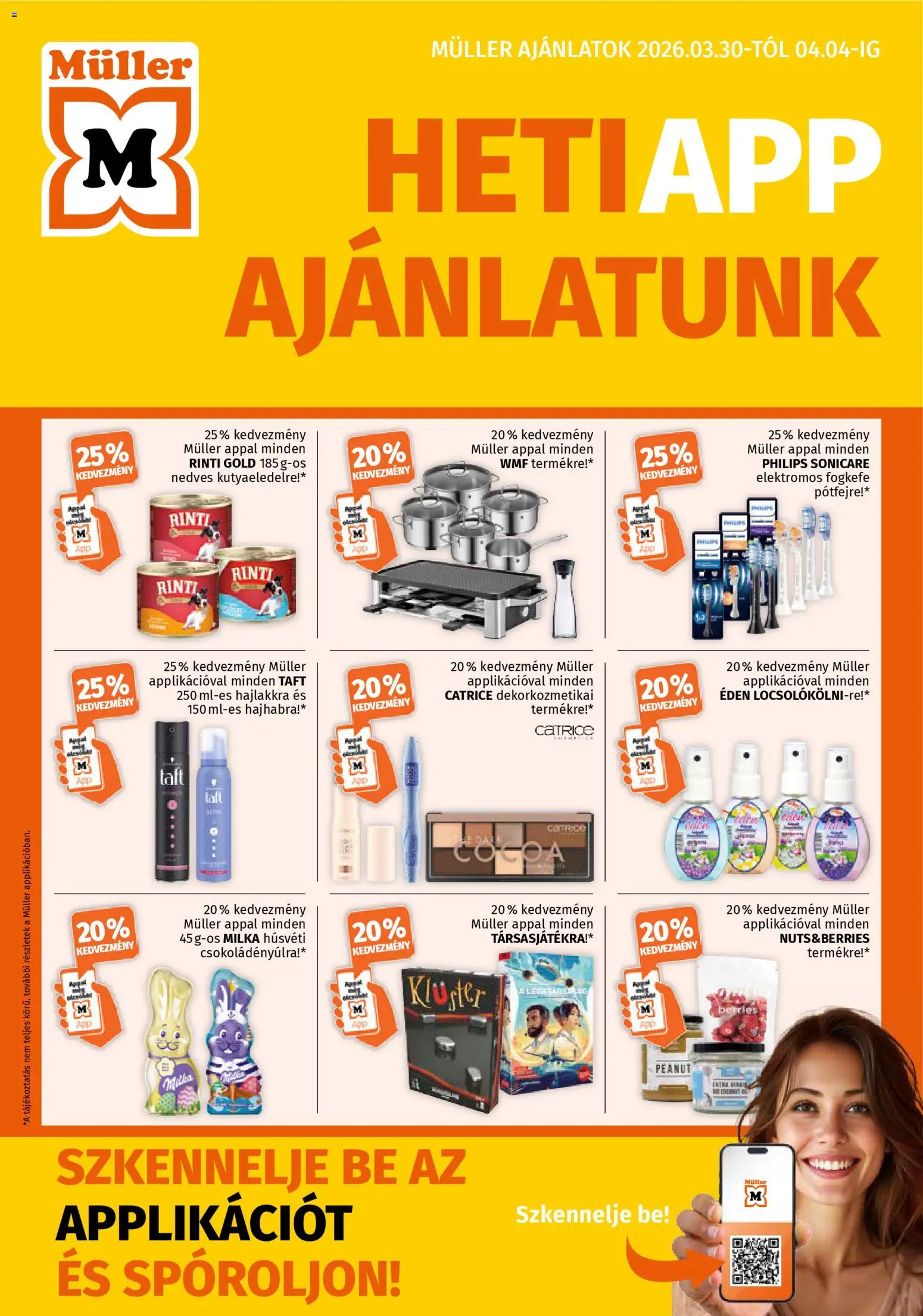 Müller akciós újság - 1oldal - érvényes 2026.03.30.-tól
