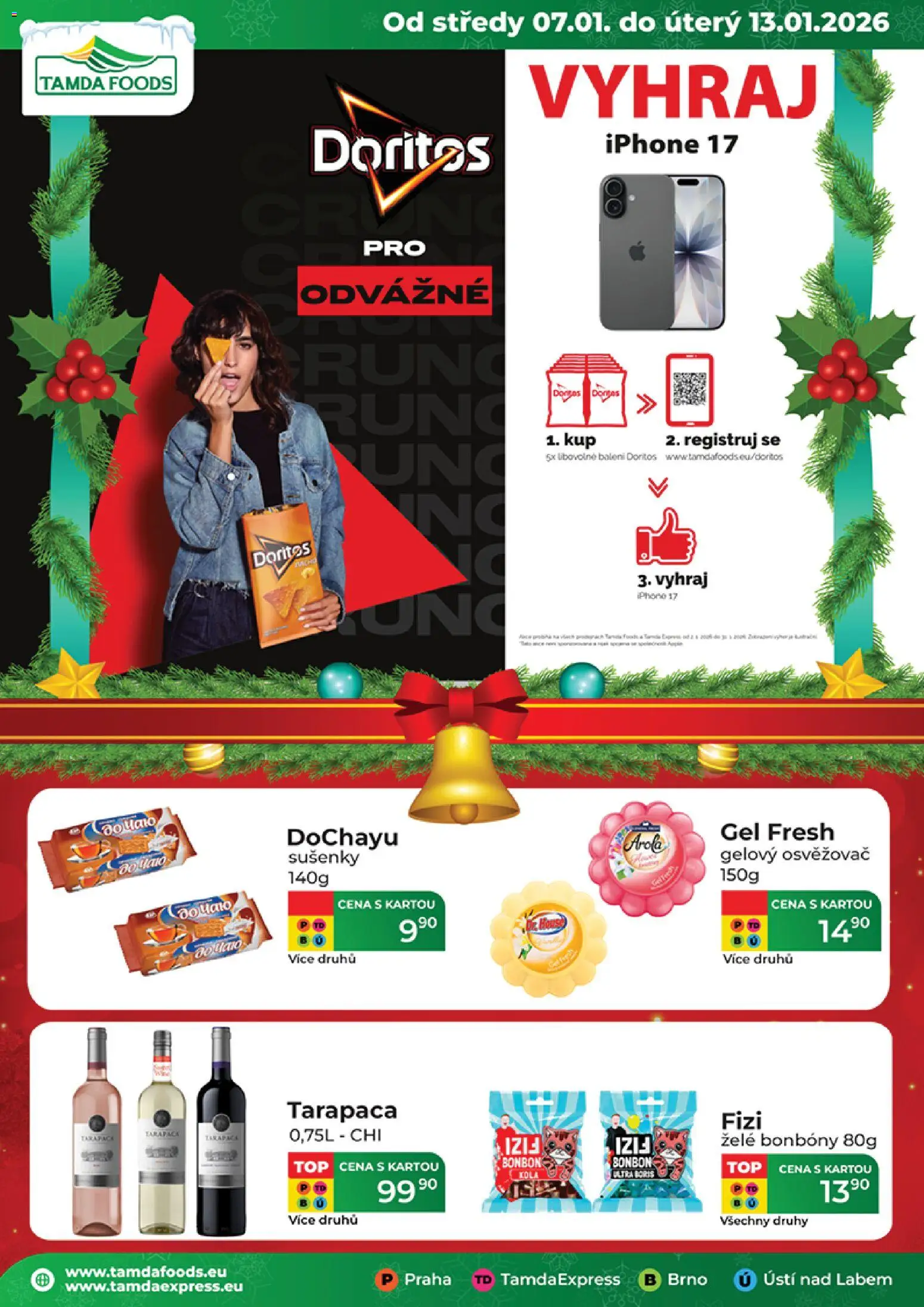 Tamda Foods leták - strana 1- platný od 07.01.2026