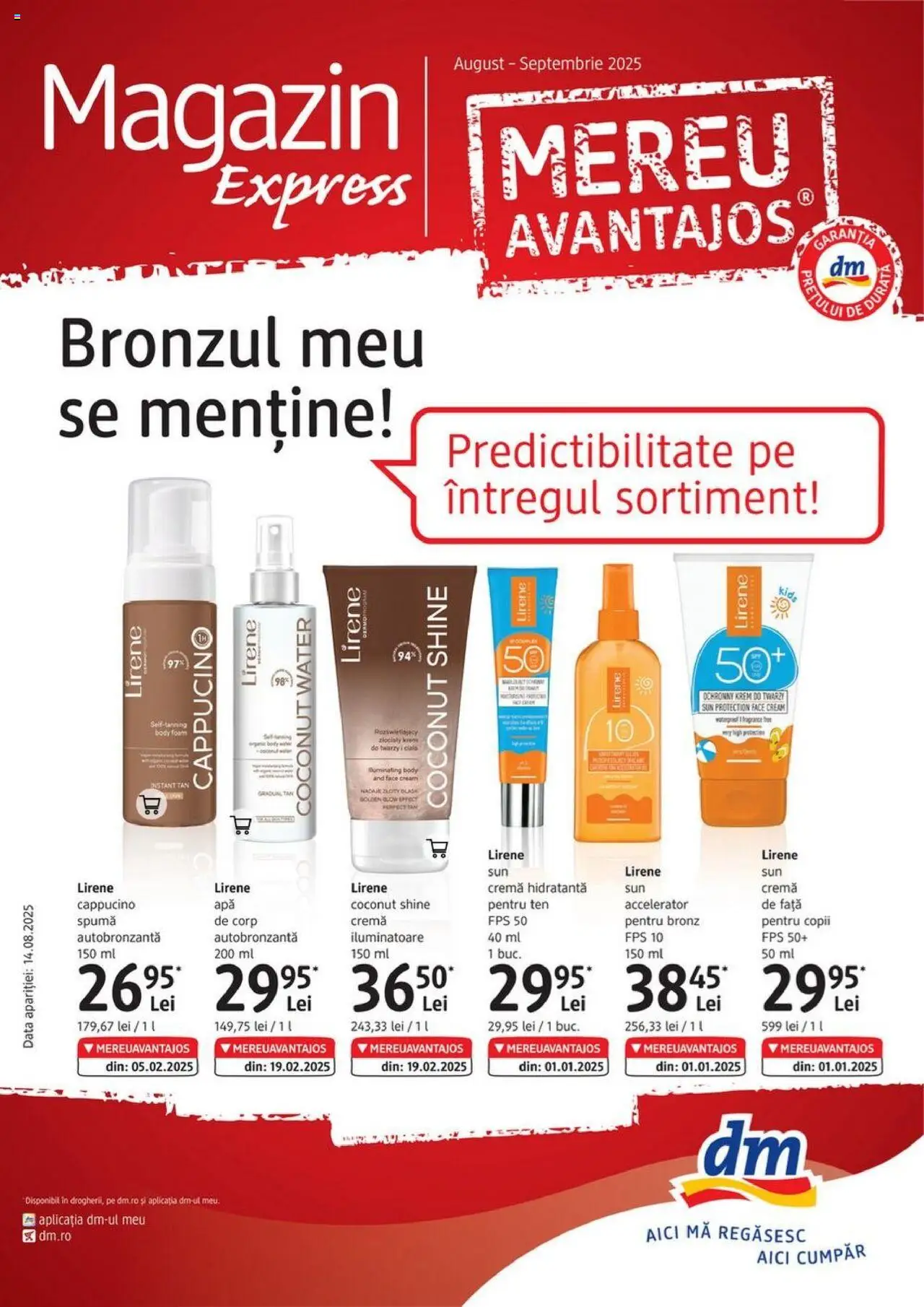 DM drogeriemarkt catalog - Express - pagina 1- valabil de la 14.08.2025