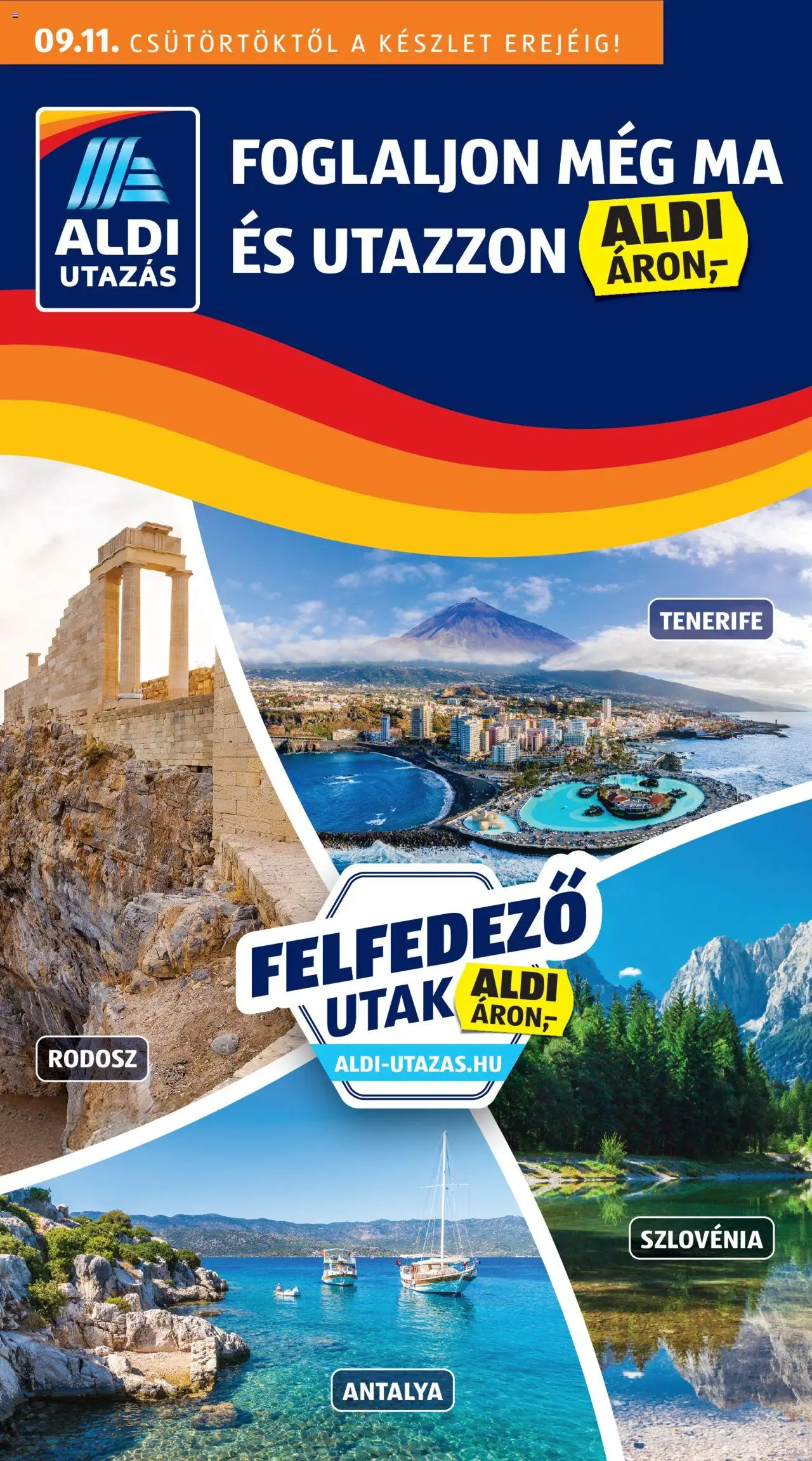 Aldi - Utazás katalógus - 1oldal - érvényes 2025.09.11.-tól