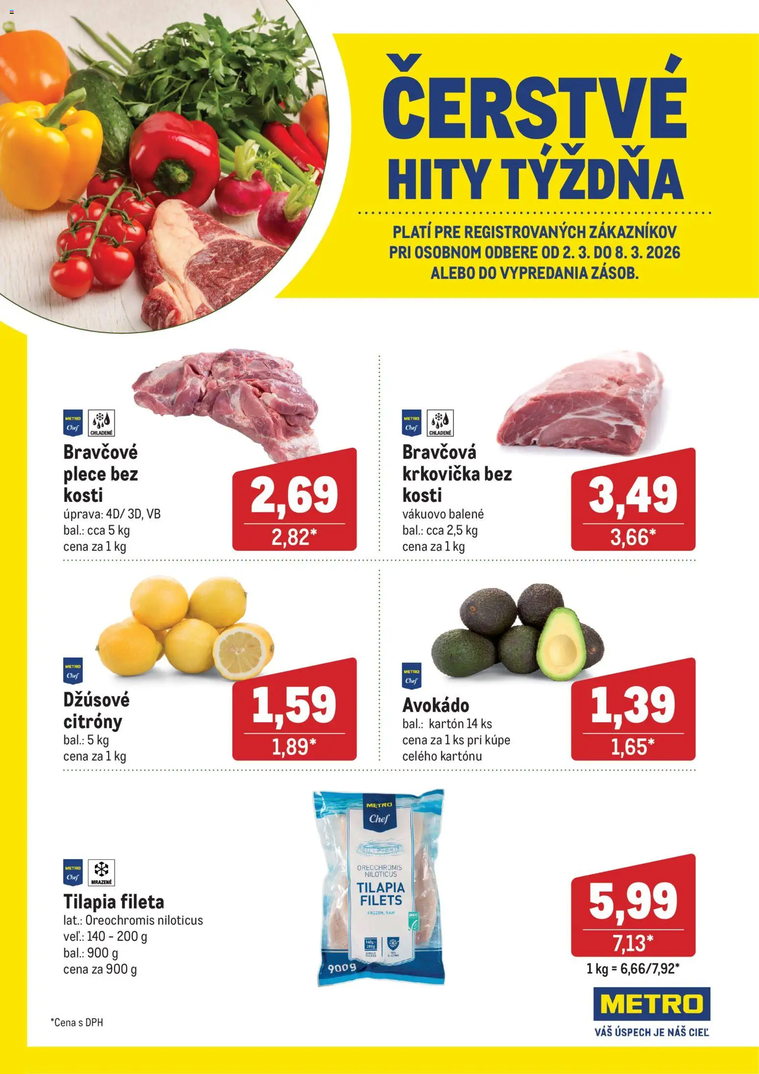 Metro Čerstvé hity týždňa - strana 1- platný od 02.03.2026