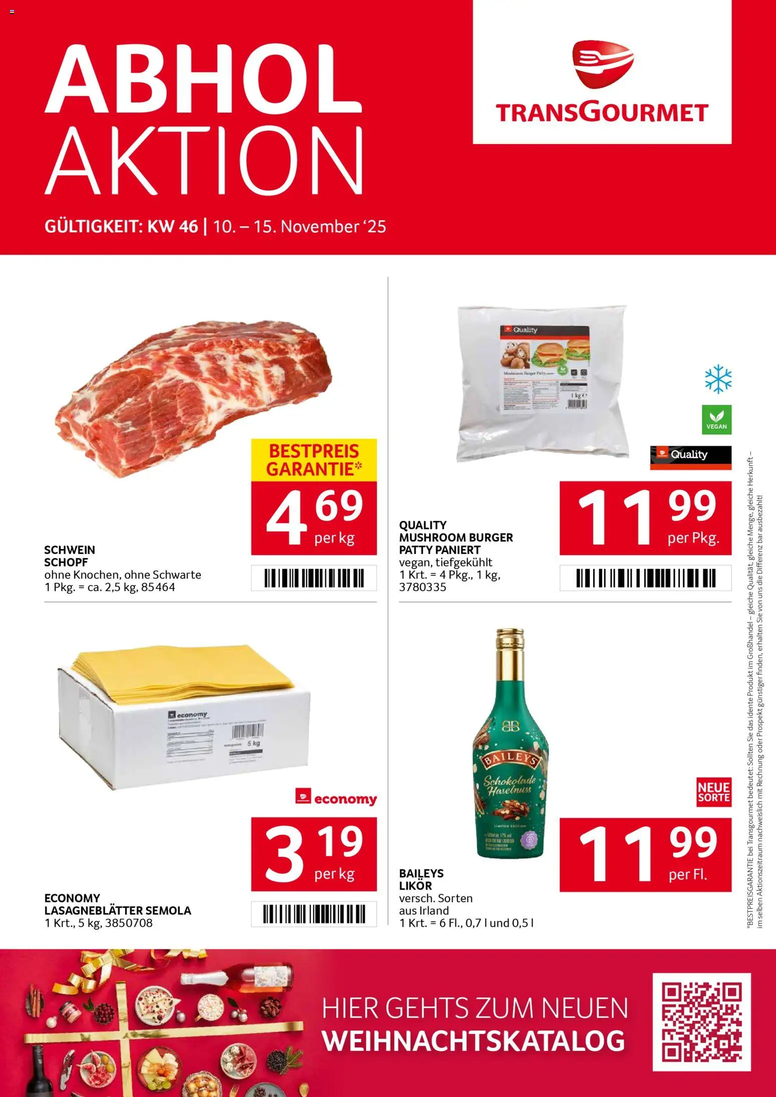 Transgourmet Flugblatt - Seite 1- gültig ab 10.11.2025