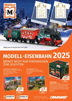 Vorschau Müller Modell-Eisenbahn 2025 gültig ab 27.10.2025