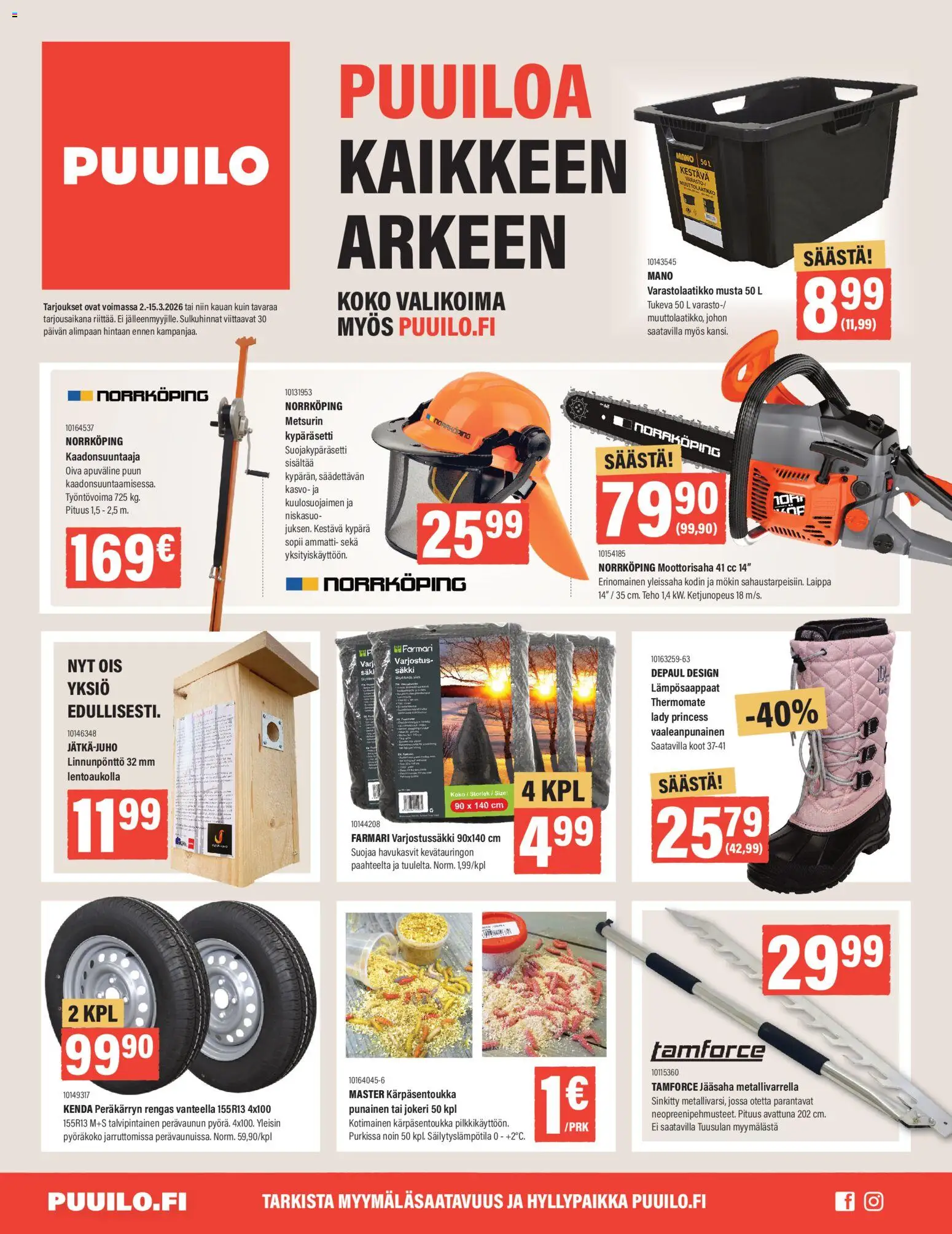 Puuilo tarjoukset - sivu 1- voimassa alkaen 02/03/2026