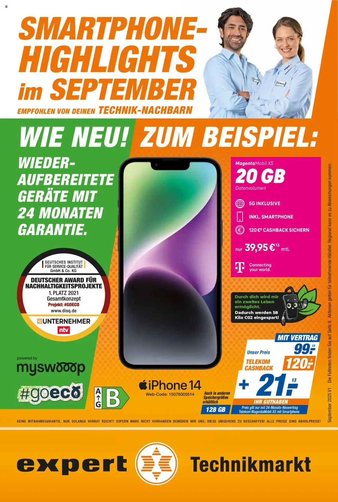 Expert  Smarthphone Highlights im September - Seite 1 - gültig ab 01.09.2025