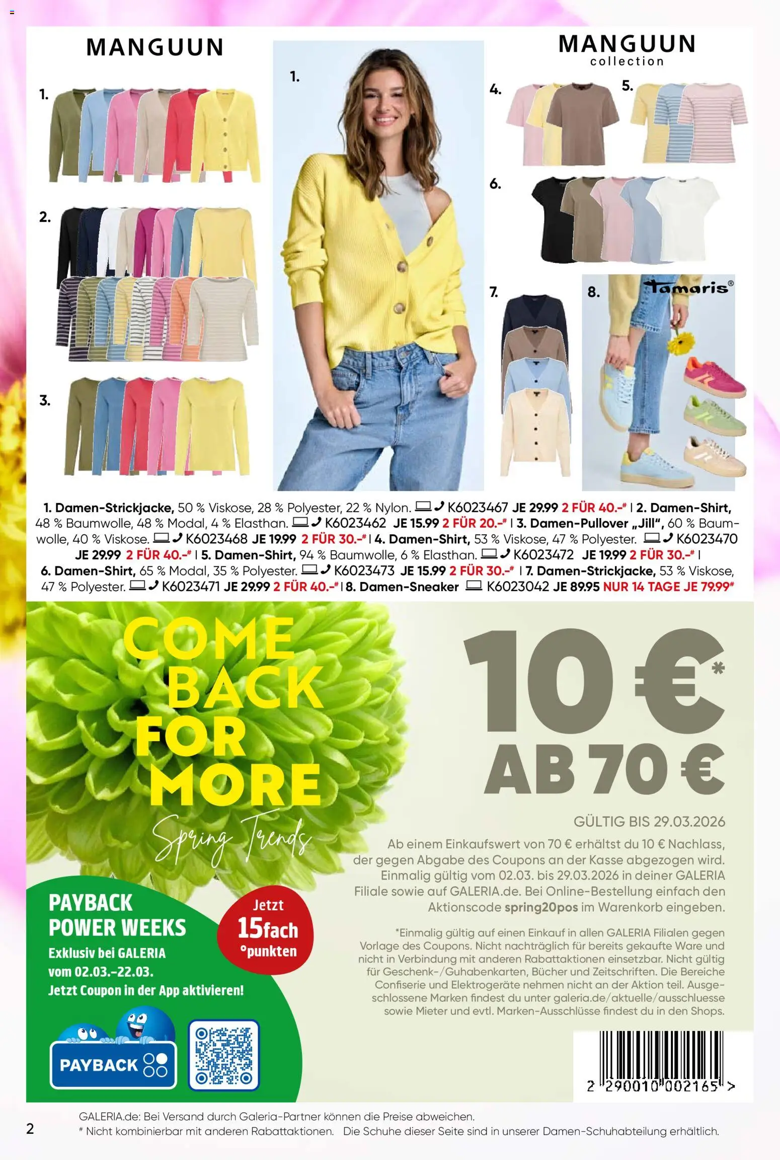 Galeria Karstadt Kaufhof Prospekt 	 - Seite 2 - gültig ab 04.03.2026