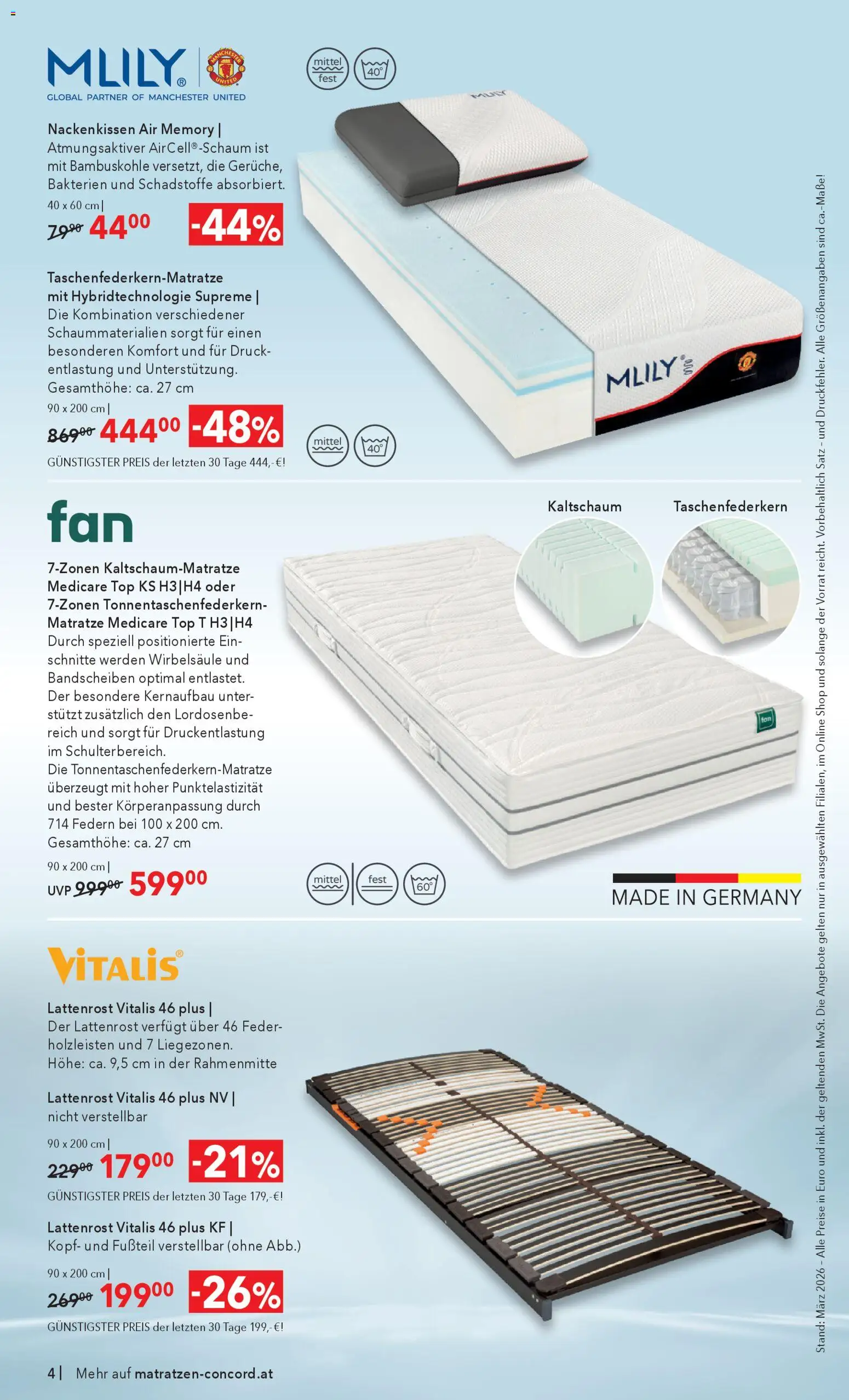Matratzen Concord Flugblatt - page 4- valid from 25.03.2026