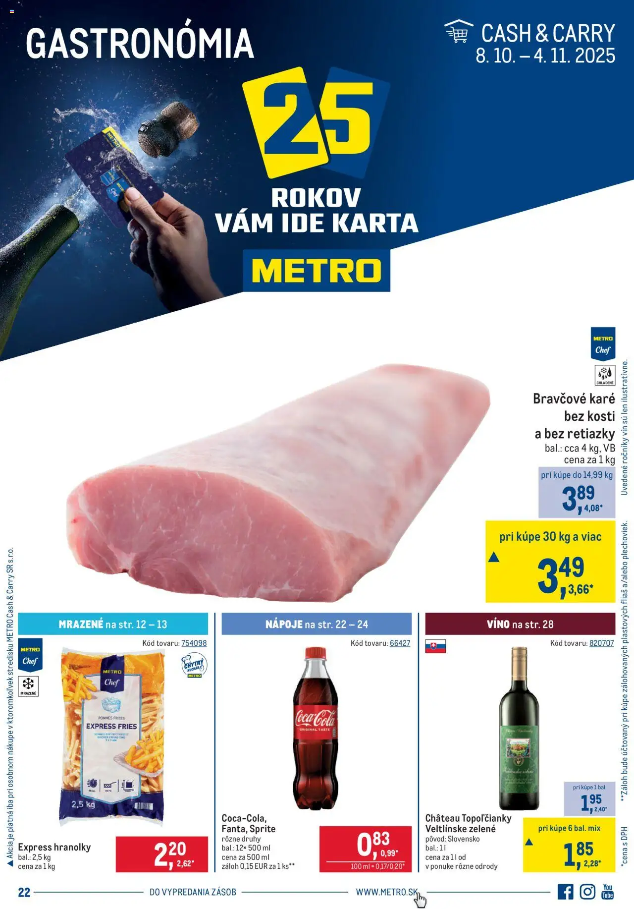Metro Gastronómia - strana 1- platný od 08.10.2025
