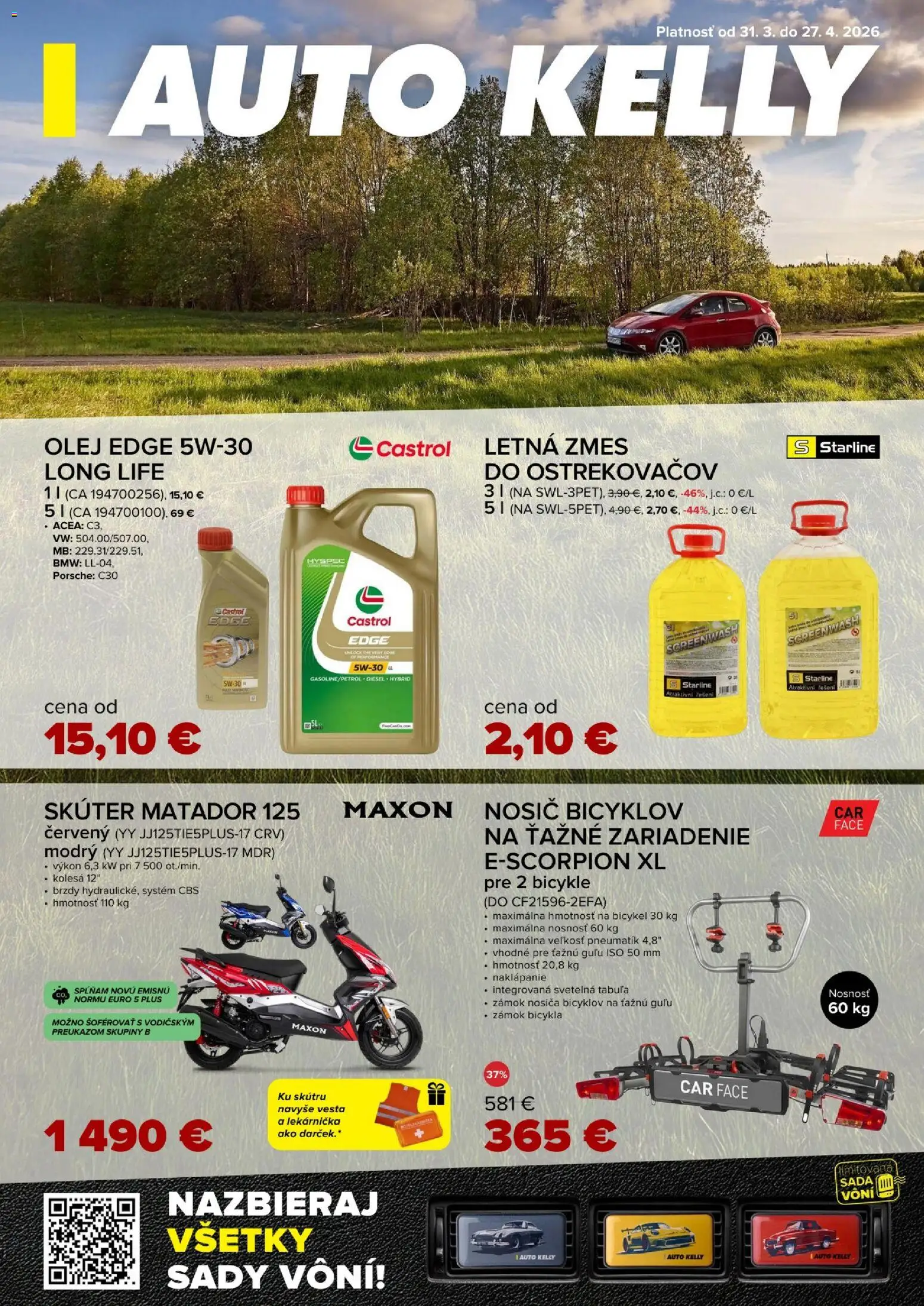 Auto Kelly leták - strana 1- platný od 31.03.2026