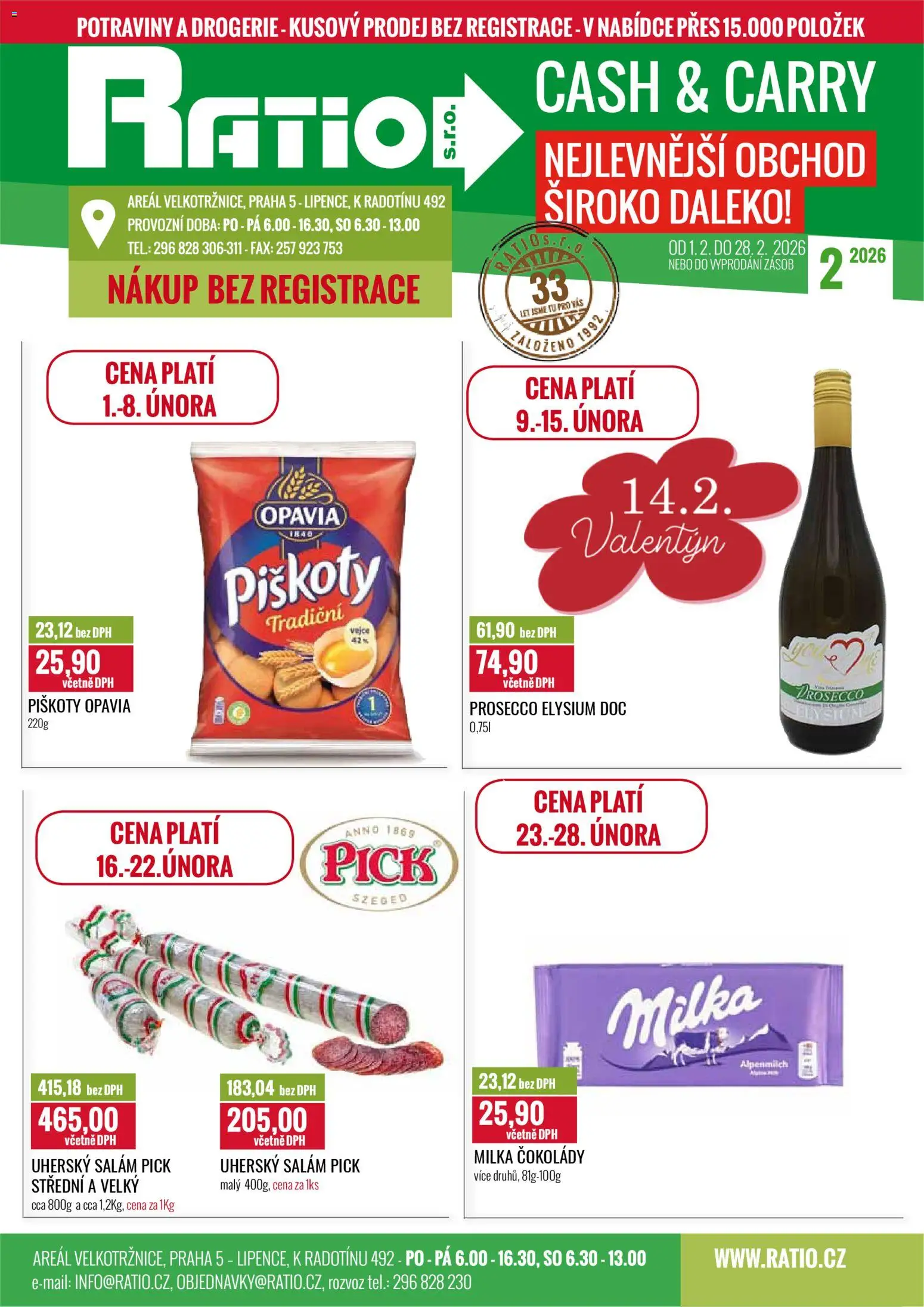 Ratio leták - strana 1- platný od 01.02.2026