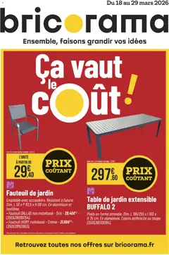 Aperçu Bricorama catalogue valable à partir du 18/03/2026