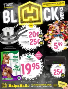 Esikatselu Halpa Halli - Black Friday voimassa alkaen 19/11/2025