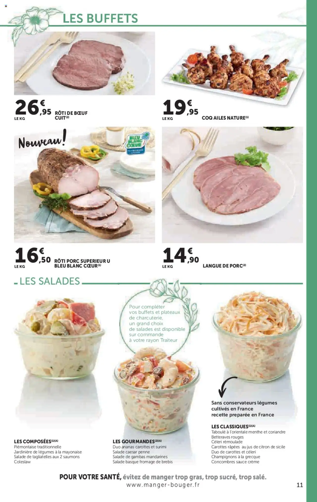 U Express La carte Printemps Été - page 11 - valable à partir du 08/04/2025