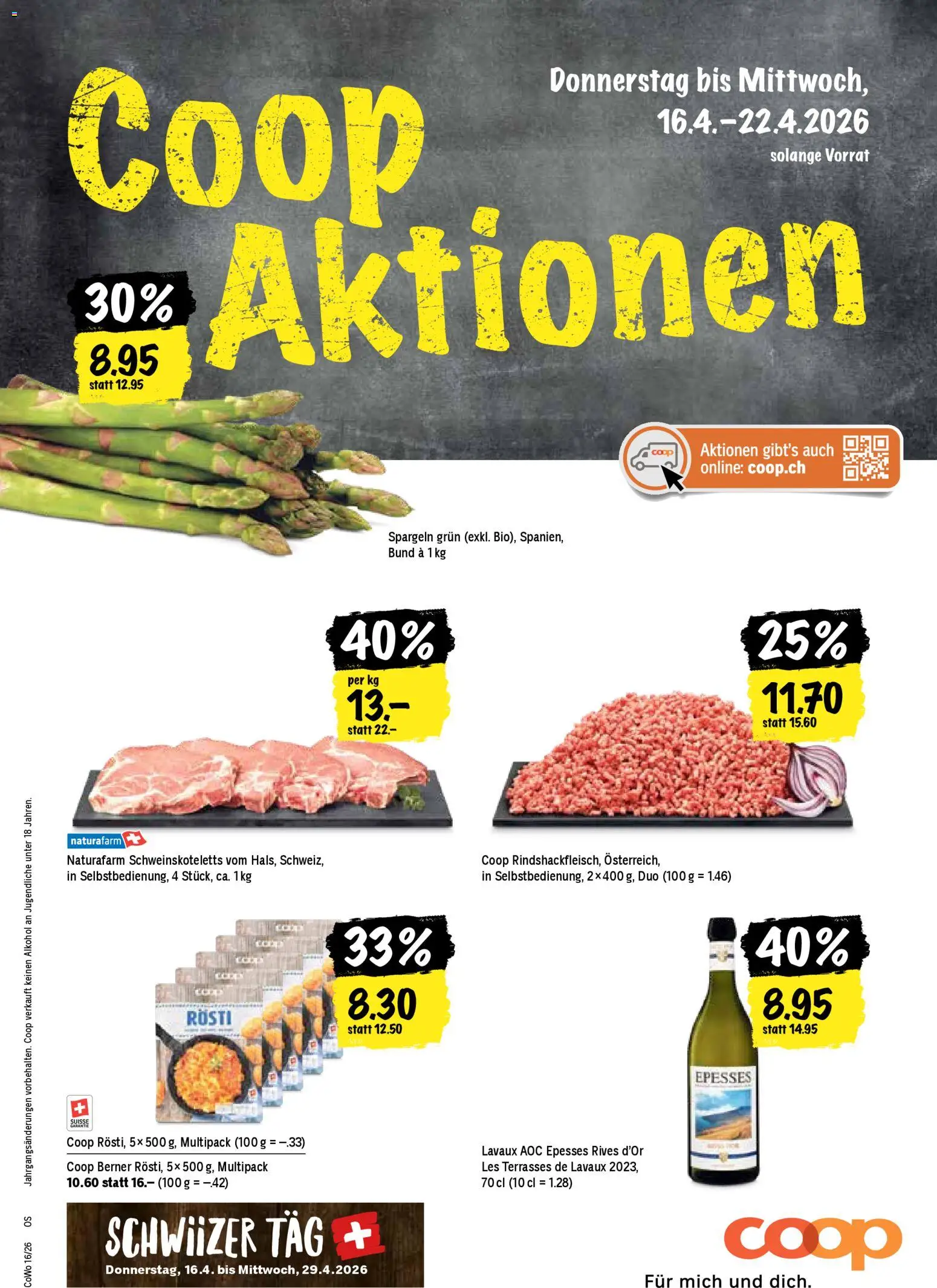 Coop aktionen - Seite 1- gültig ab 16.04.2026