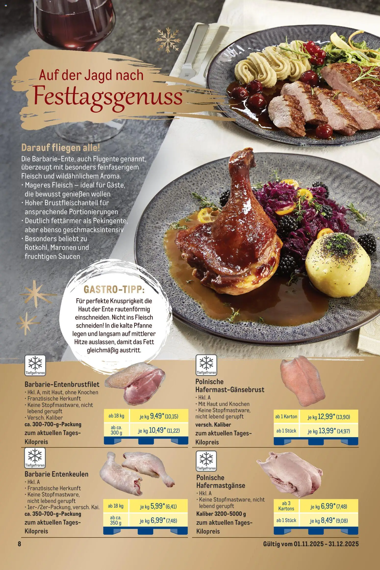 Metro Saisonkatalog Festliche Momente - Seite 8 - gültig ab 01.11.2025