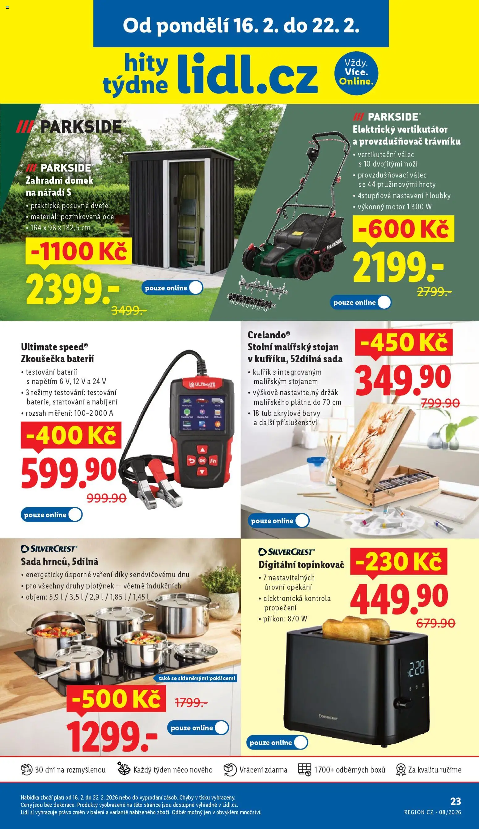 Lidl leták - Hity týdne - strana 1- platný od 16.02.2026