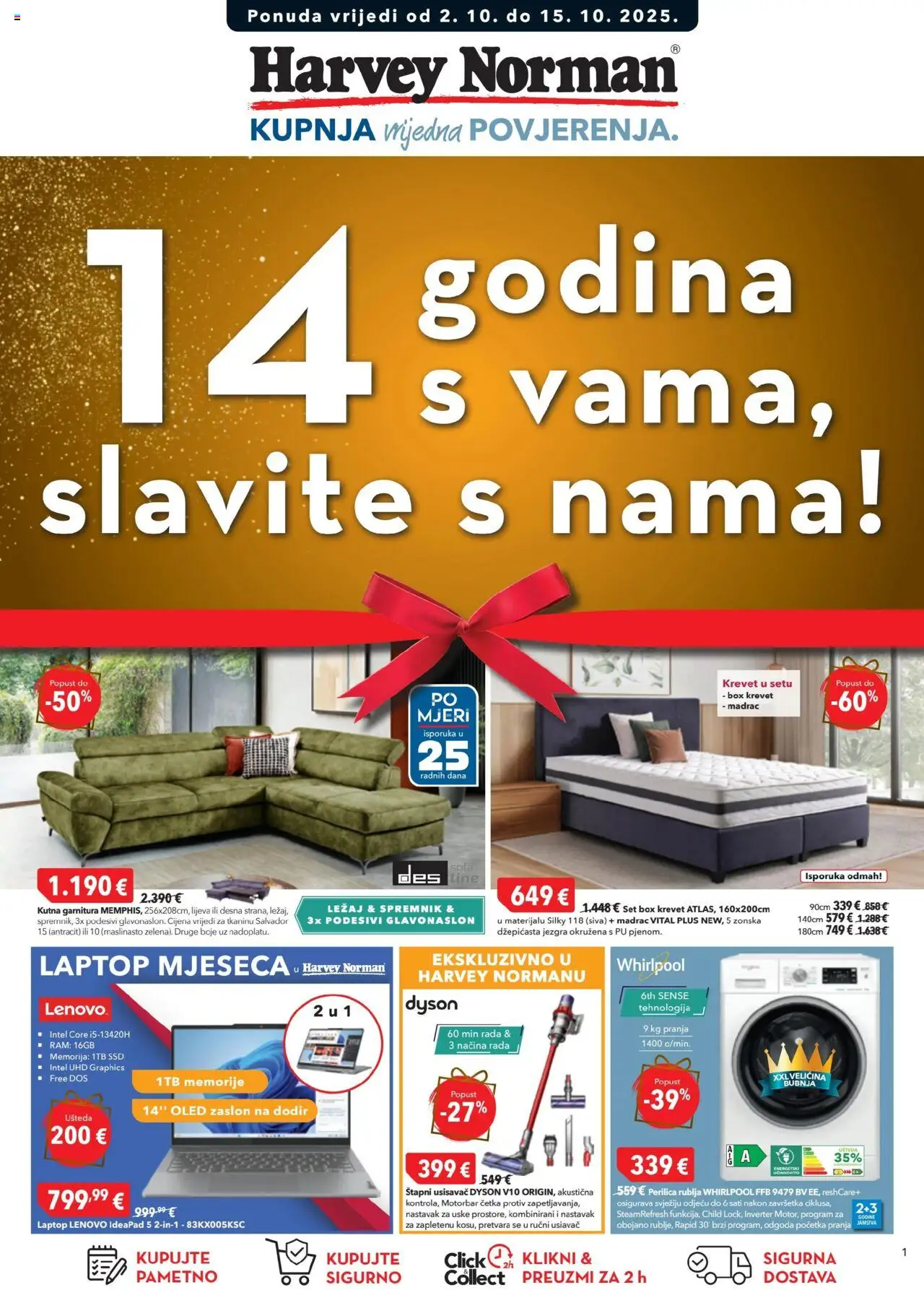 Katalog Harvey Norman - stranica 1- važeći od 02.10.2025