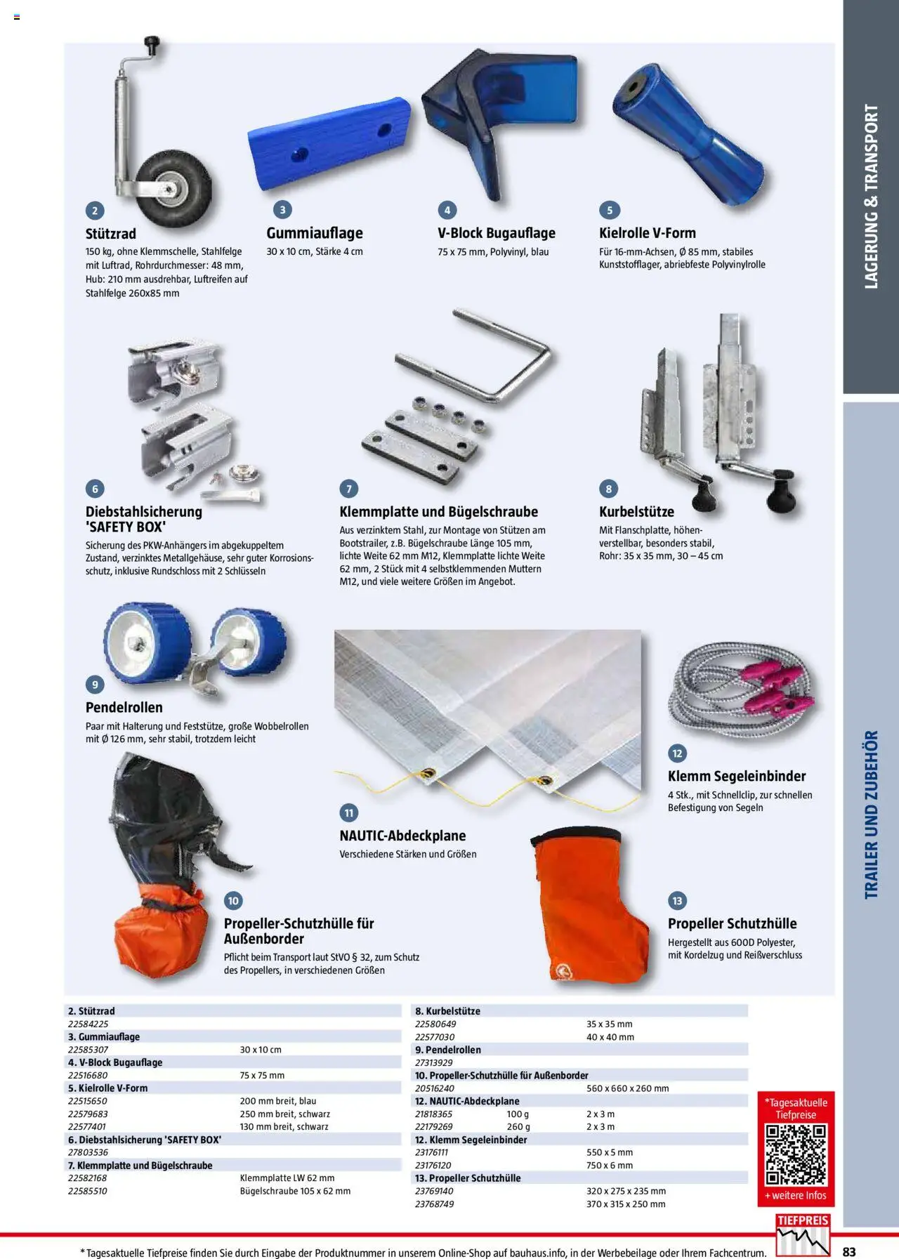 Bauhaus Nautic Katalog / Der Wassersport-Ausrüster 2025 - Seite 83 - gültig ab 20.01.2025