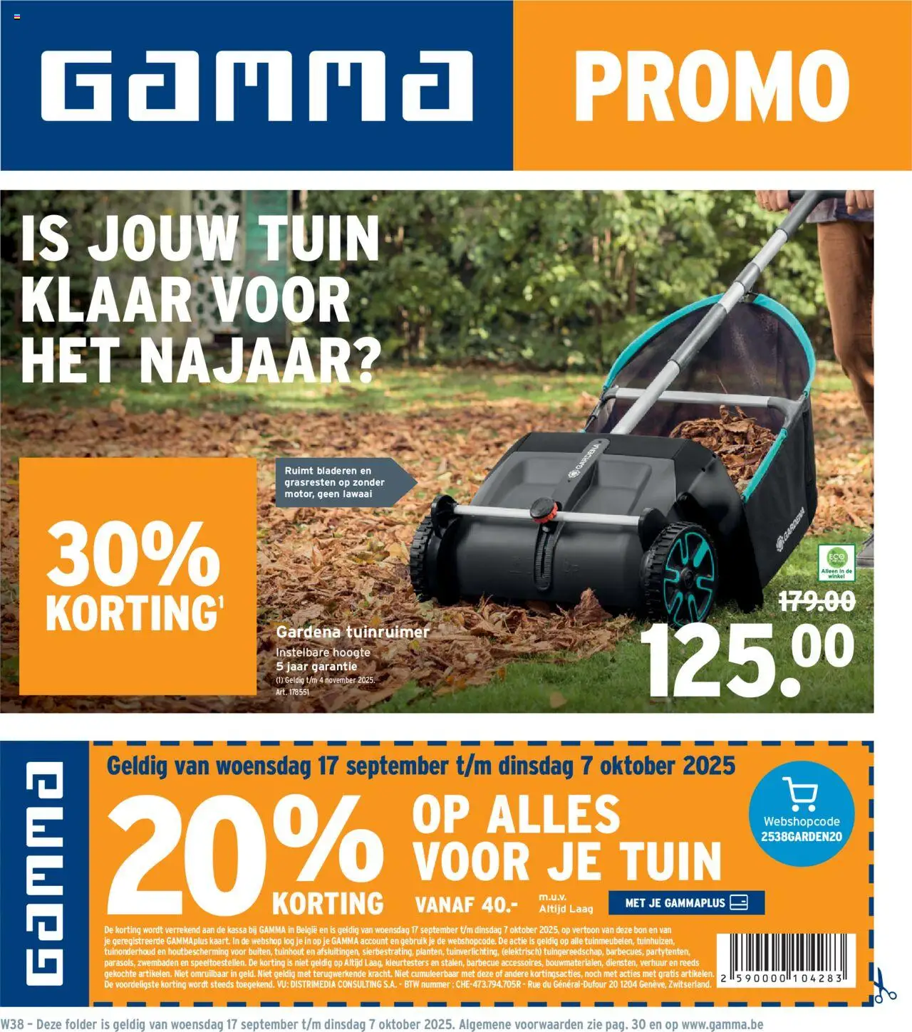 GAMMA - Folder - pagina 1- geldig vanaf 17/09/2025