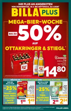 Vorschau Billa Plus Flugblatt gültig ab 16.04.2026