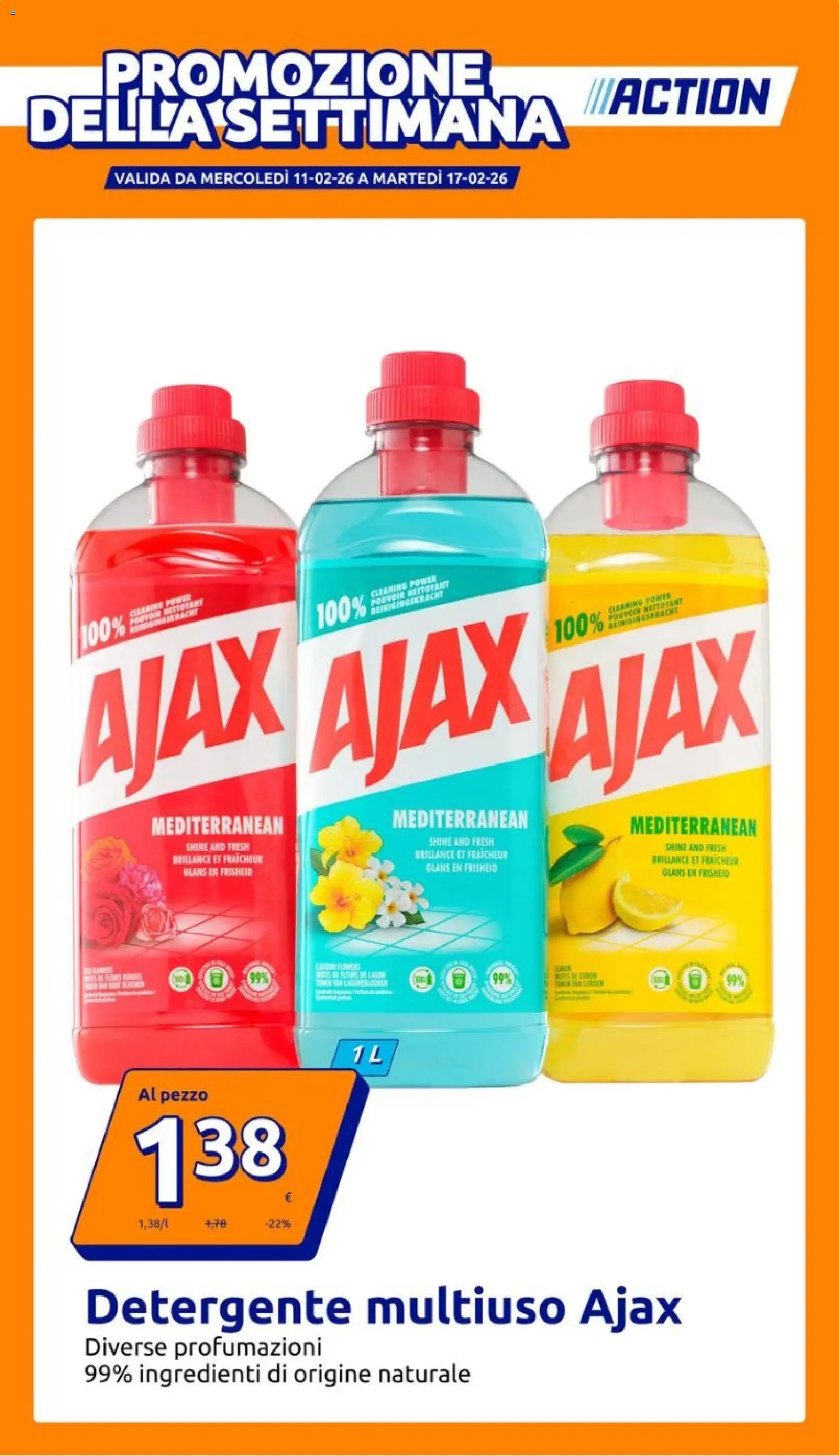 Volantino Action - pagina 1 - valido dal 11/02/2026