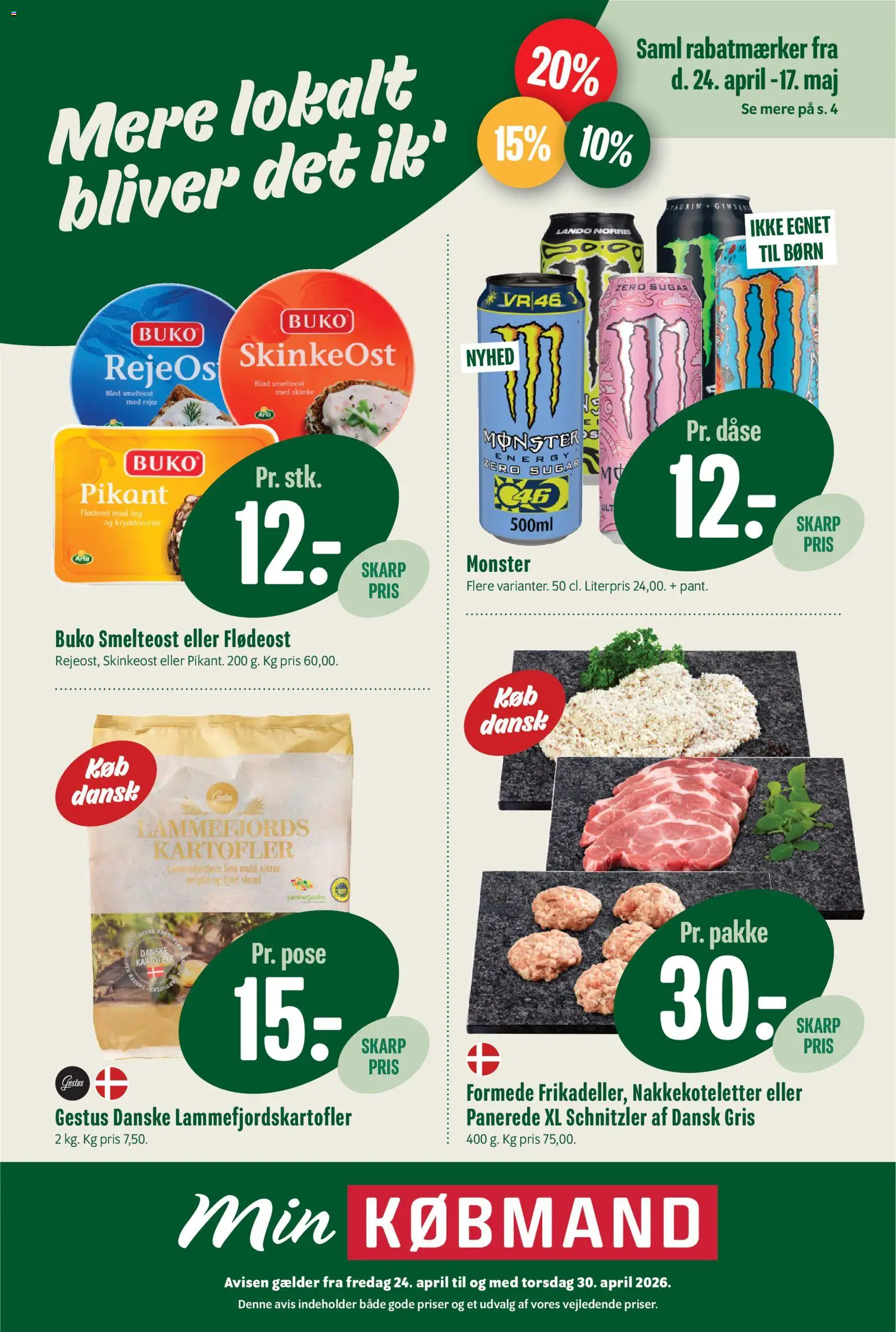 Min Købmand - Tilbudsavis uge 18 - side 1- gyldig fra 24/04/2026