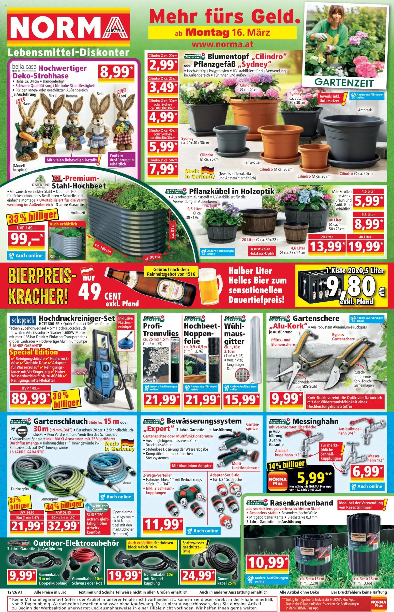 Norma Flugblatt - Seite 1- gültig ab 16.03.2026