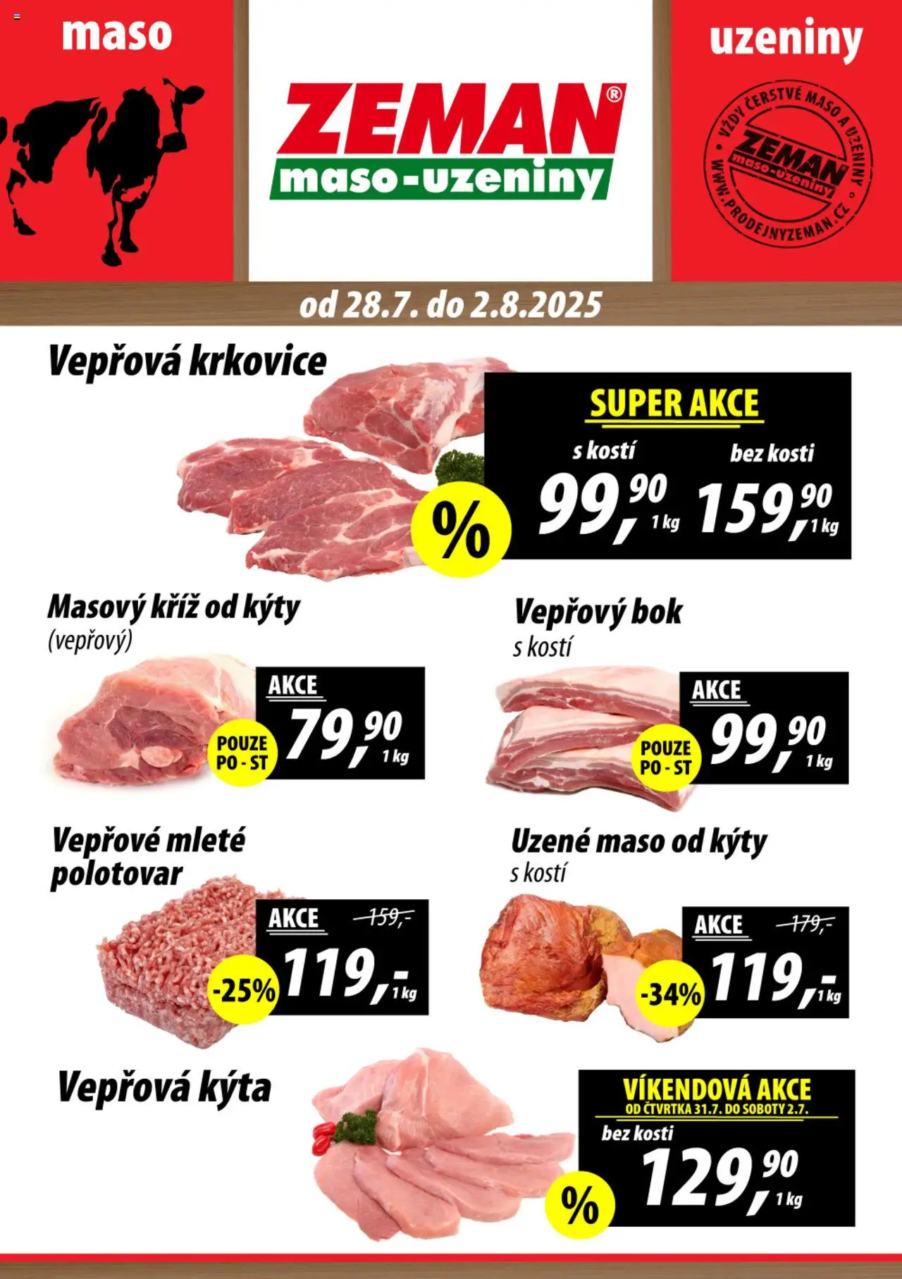 Prodejny Zeman leták - strana 1- platný od 28.07.2025