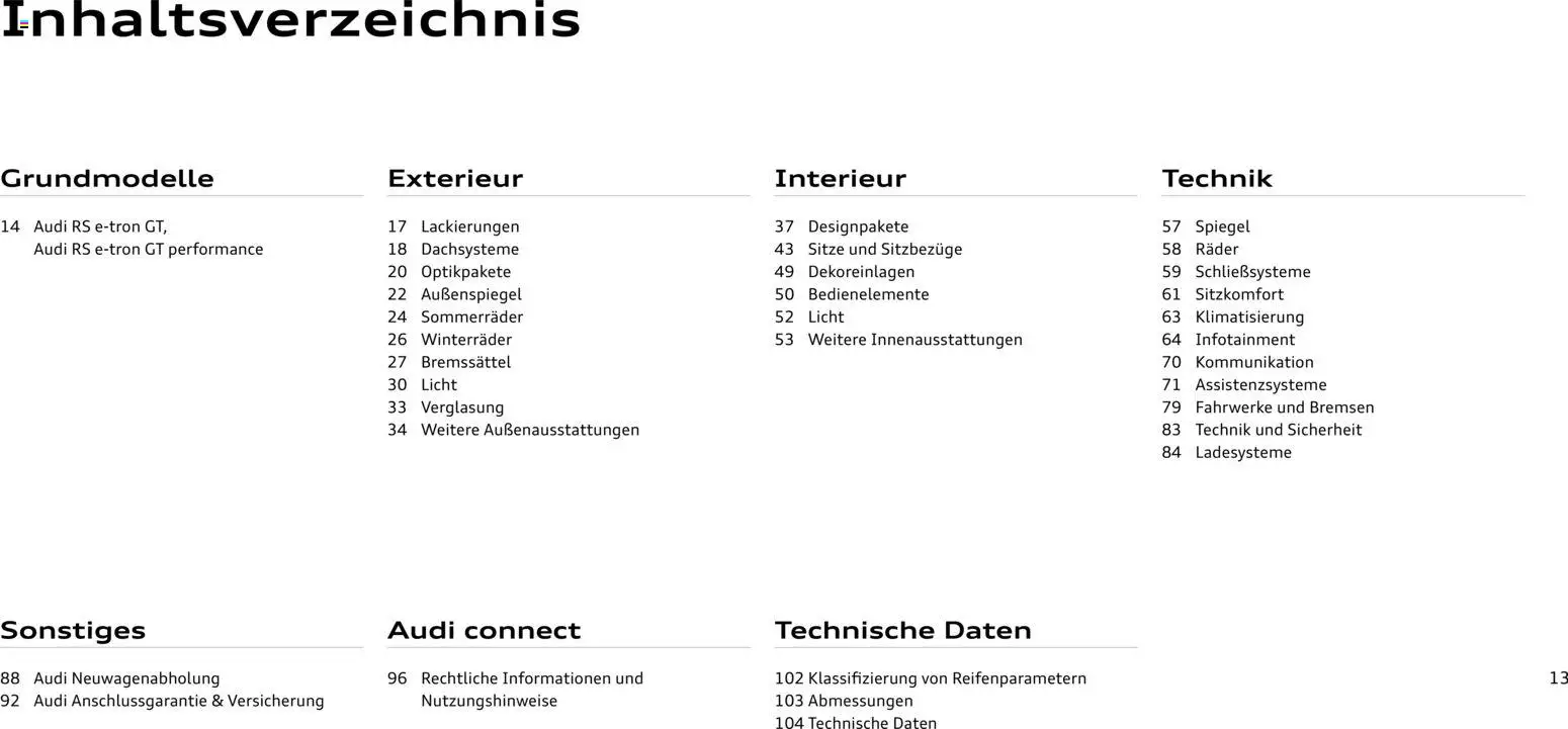 Audi  RS e-tron GT / RS e-tron GT performance - Seite 13 - gültig ab 28.10.2025