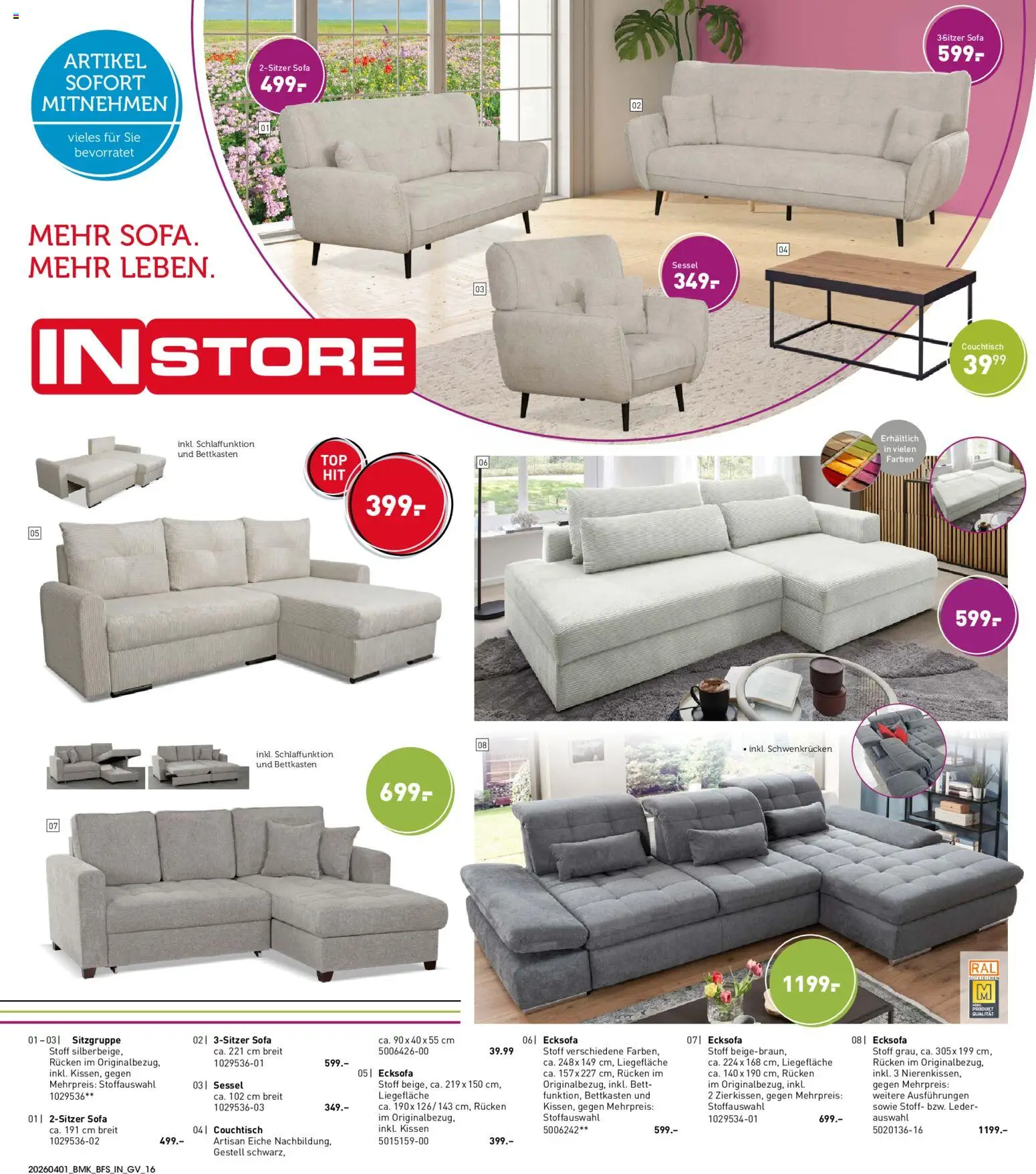 Möbel Martin Prospekt 	 - Seite 16 - gültig ab 01.04.2026