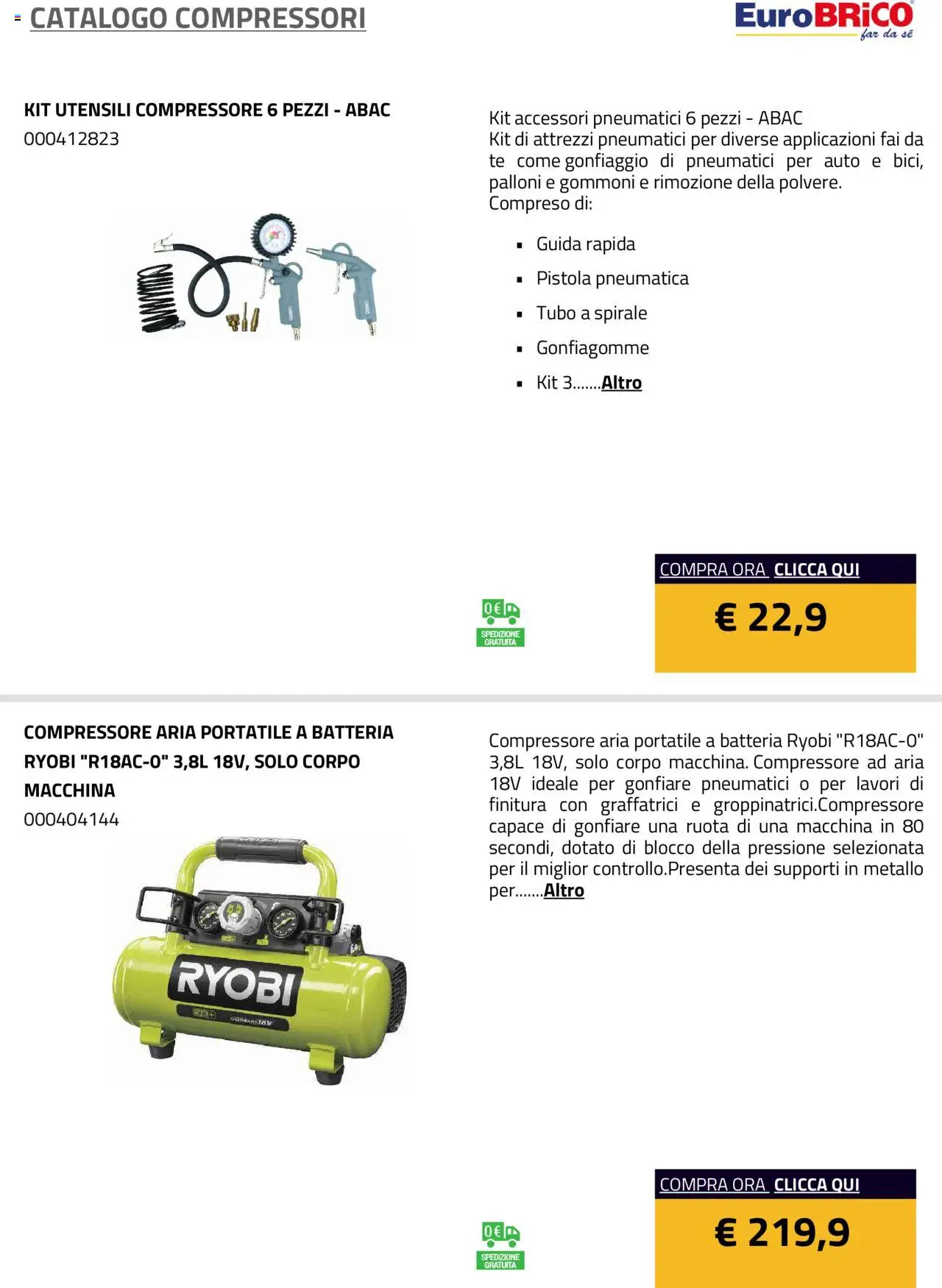 Eurobrico Compressori catalogo - pagina 11 - valido dal 23/07/2025