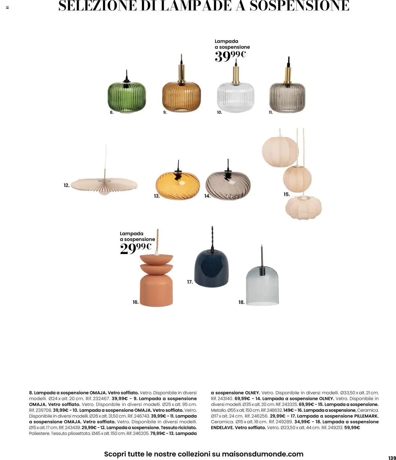 Volantino Maisons du Monde	 - pagina 139 - valido dal 27/08/2025