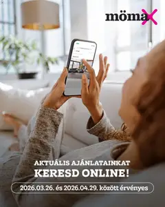 Előnézet Mömax akciós újság érvényes 2026.03.26.-tól