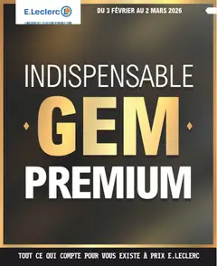 Aperçu E.Leclerc - Indispensable gem premium fevrier valable à partir du 03/02/2026