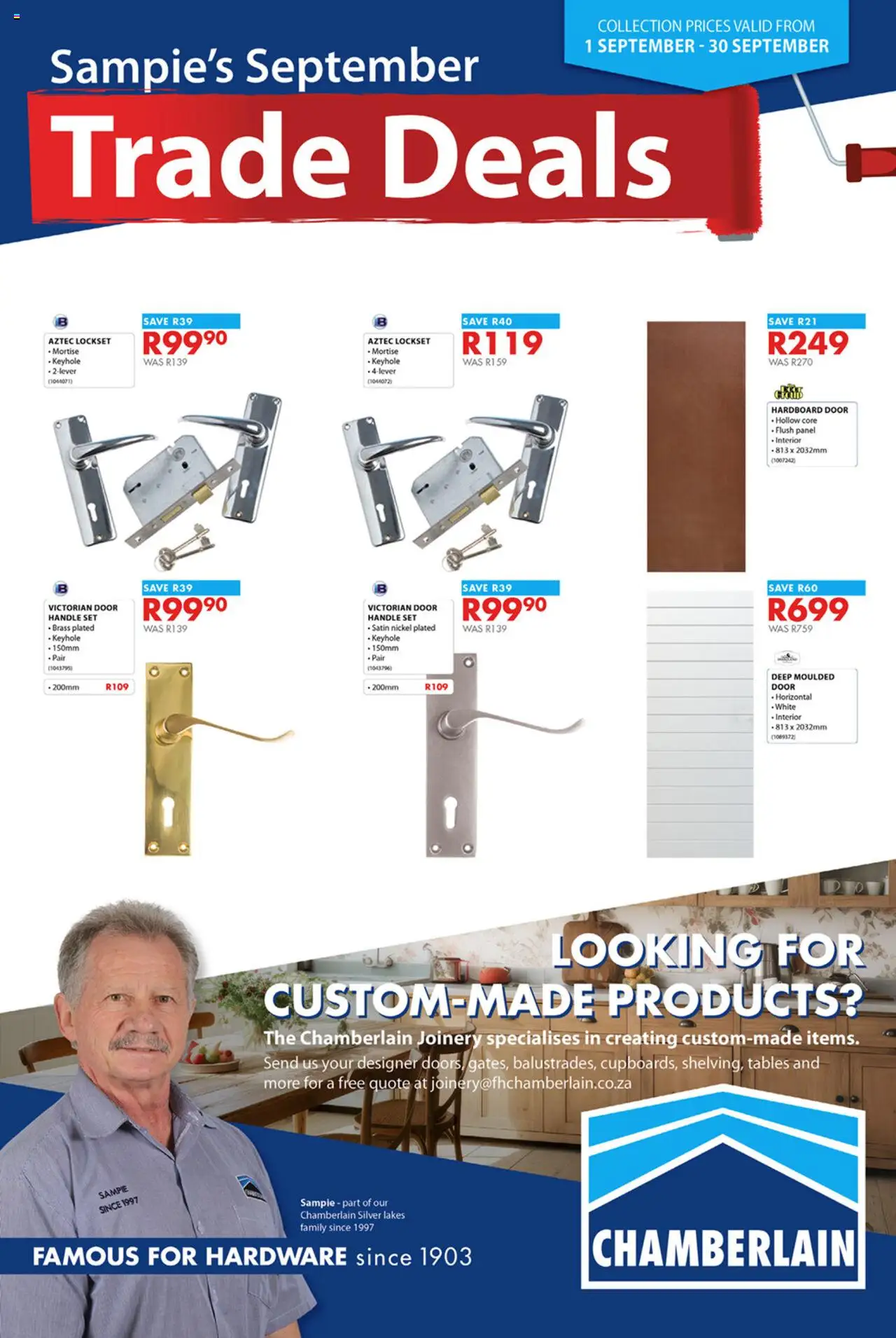 Chamberlain Specials - page 1- valid from 01/09/2025