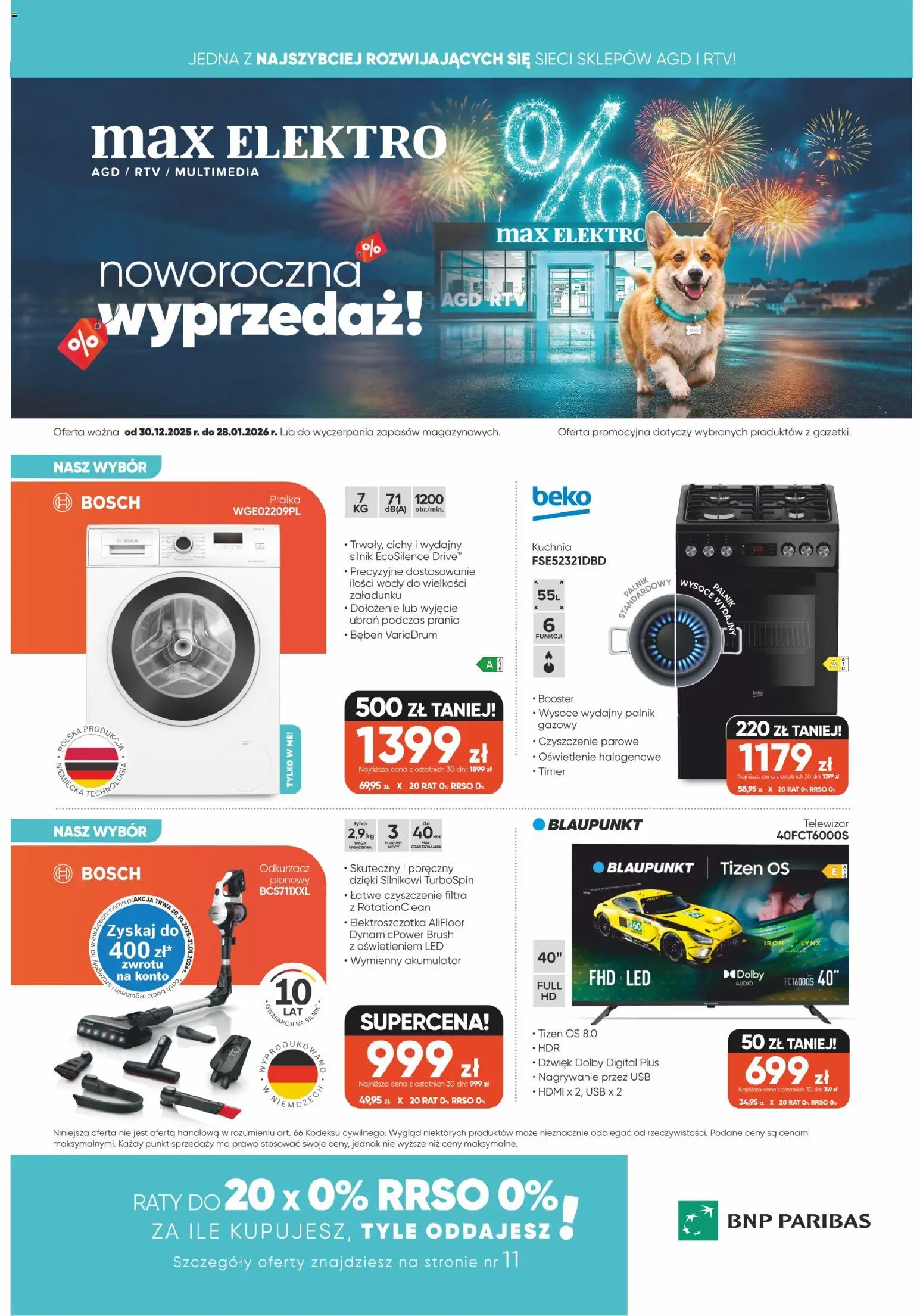 Max elektro Gazetka - strona 1- ważny od 30.12.2025