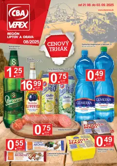 CBA Verex leták platný od 21.08.2025