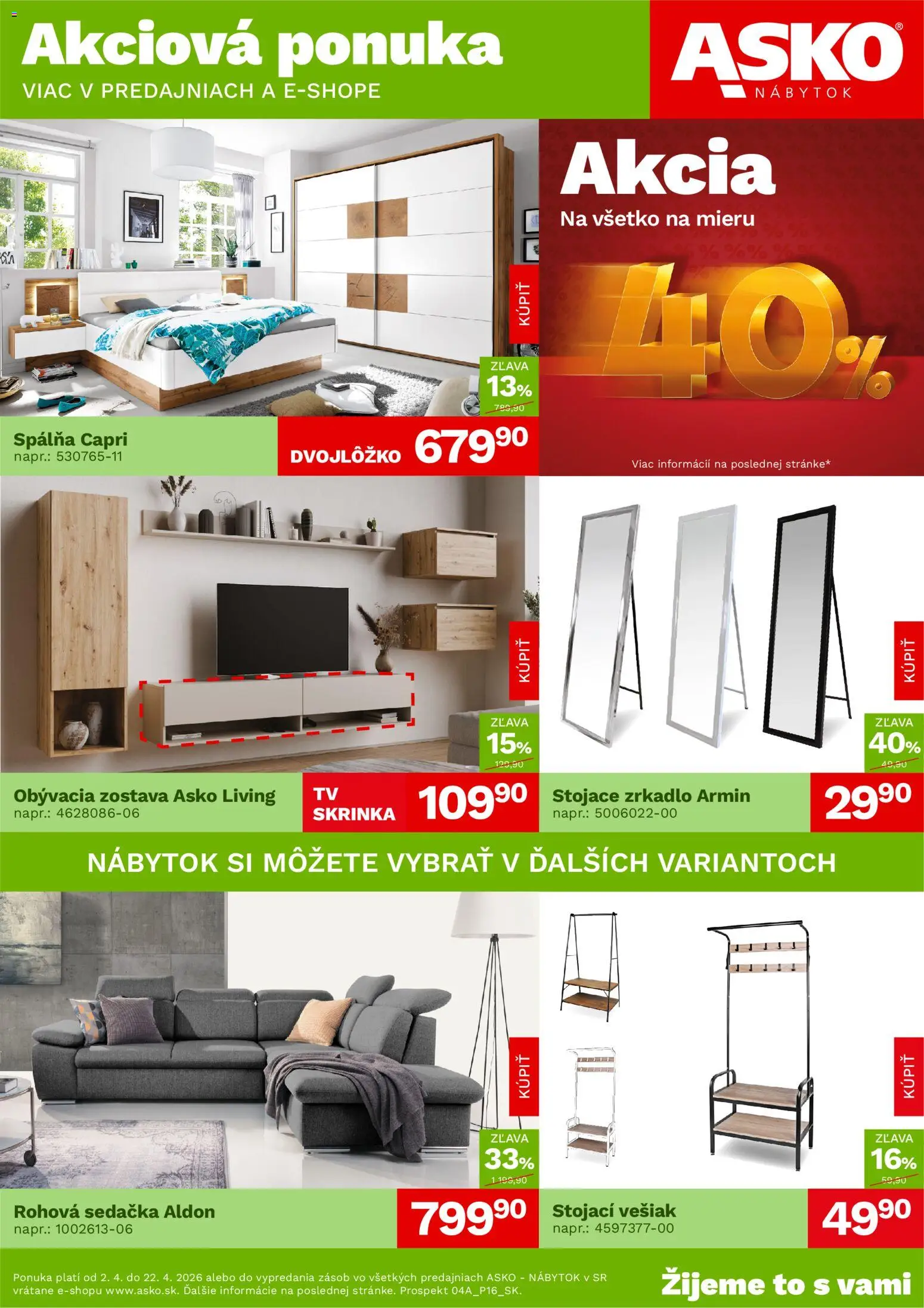 ASKO nábytok leták - strana 1- platný od 02.04.2026