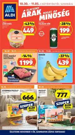 Előnézet Aldi Akciós újság érvényes 2025.10.30.-tól