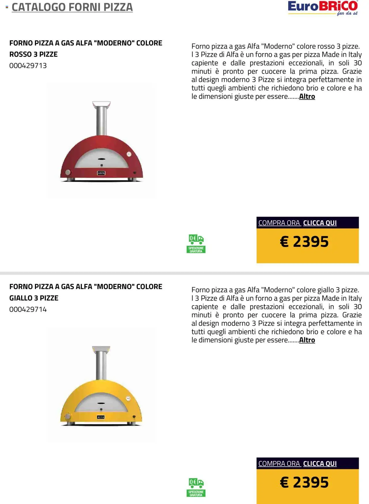 Eurobrico Forni Pizza catalogo - pagina 42 - valido dal 23/07/2025