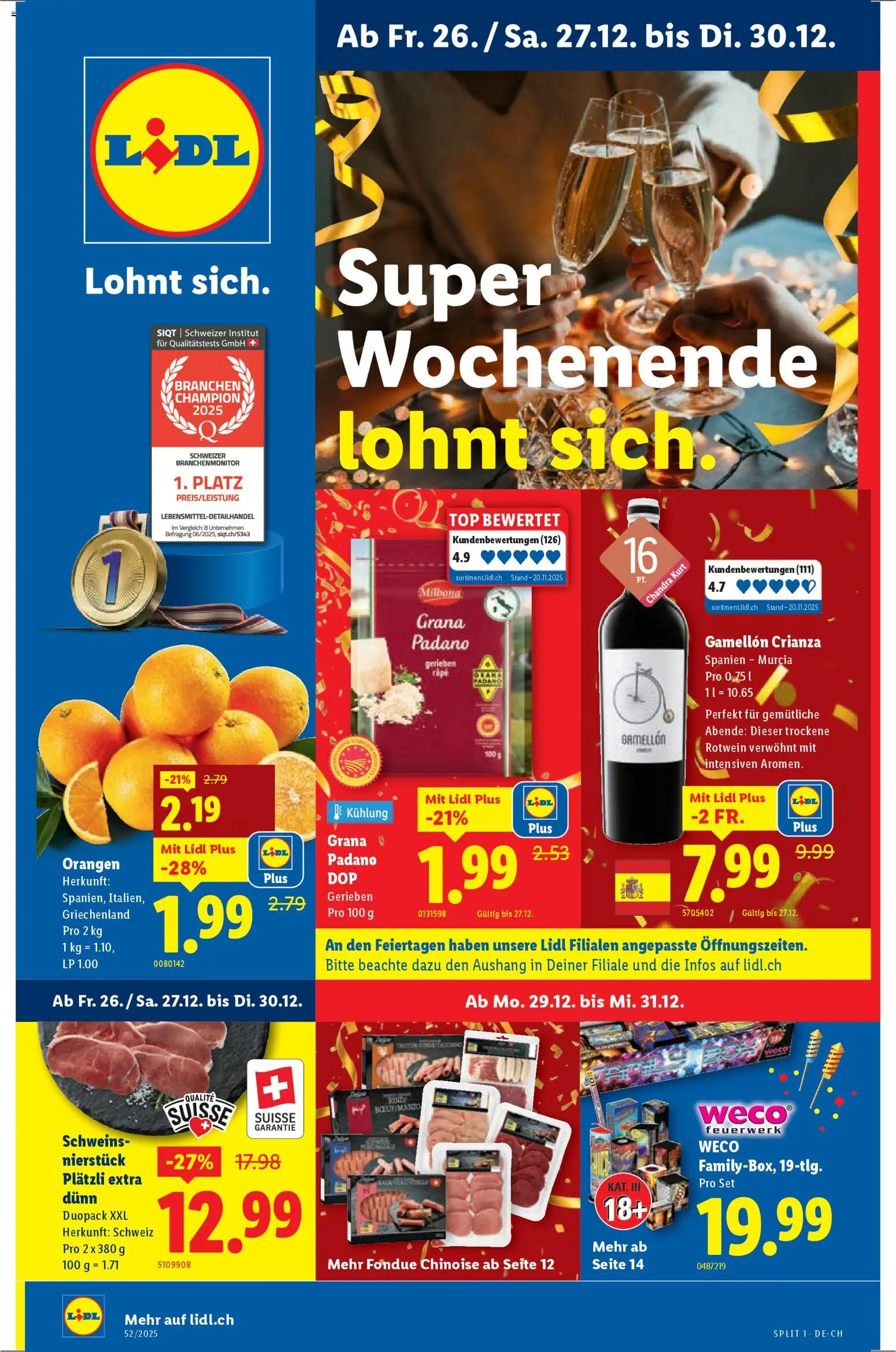 Lidl Aktionen - Seite 1- gültig ab 26.12.2025