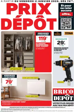 Aperçu Brico Dépôt catalogue valable à partir du 02/01/2026