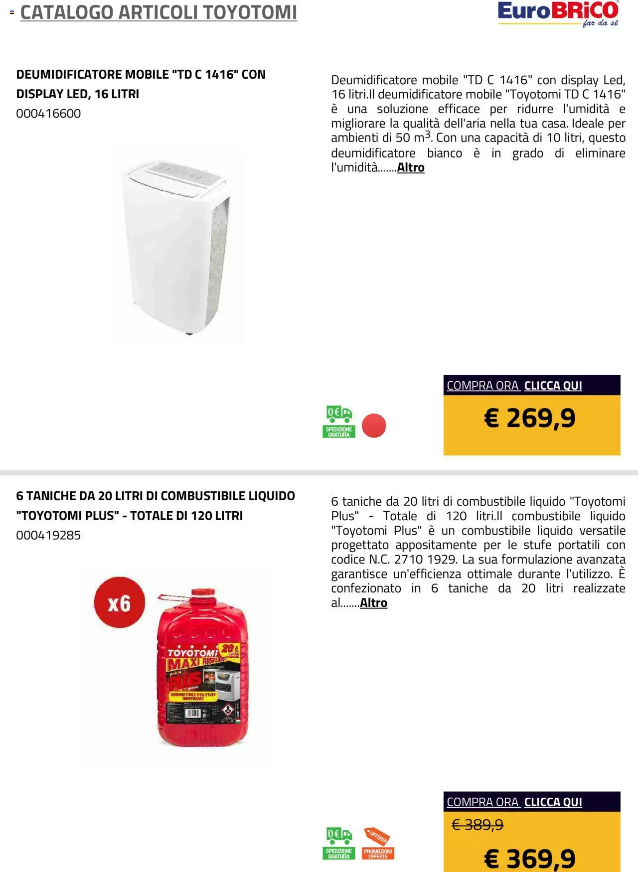 Eurobrico Articoli Toyotomi catalogo - pagina 16 - valido dal 23/07/2025