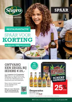 Sligro - Spaarfolder Restaurant geldig vanaf 07-08-2025