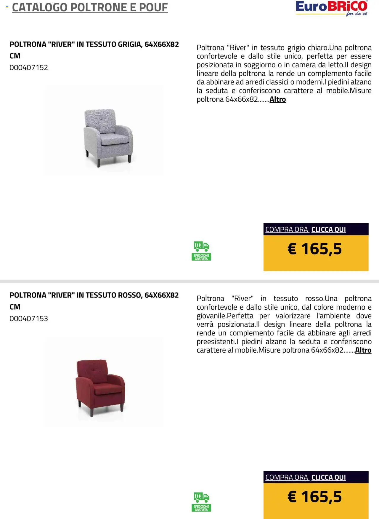 Eurobrico Poltrone e Pouf catalogo - pagina 22 - valido dal 23/07/2025