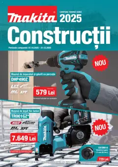 Catalog Makita valabil de la 01.10.2025